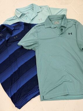 Under Armour Men’s Polo Pack - 4 shirts total (see photos)